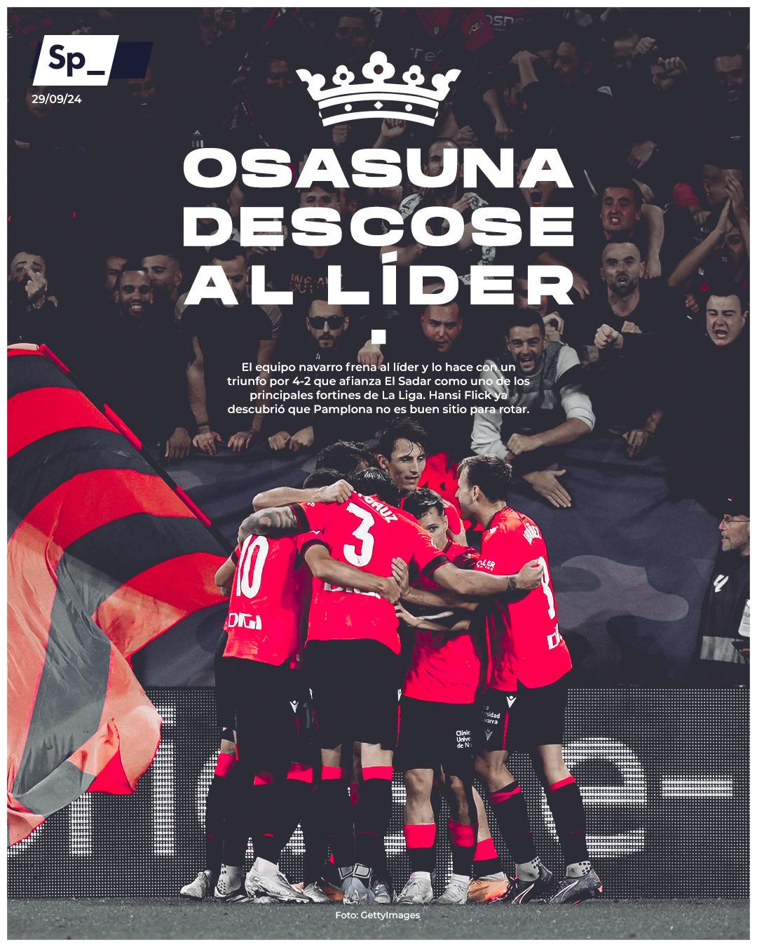 Osasuna descose al líder