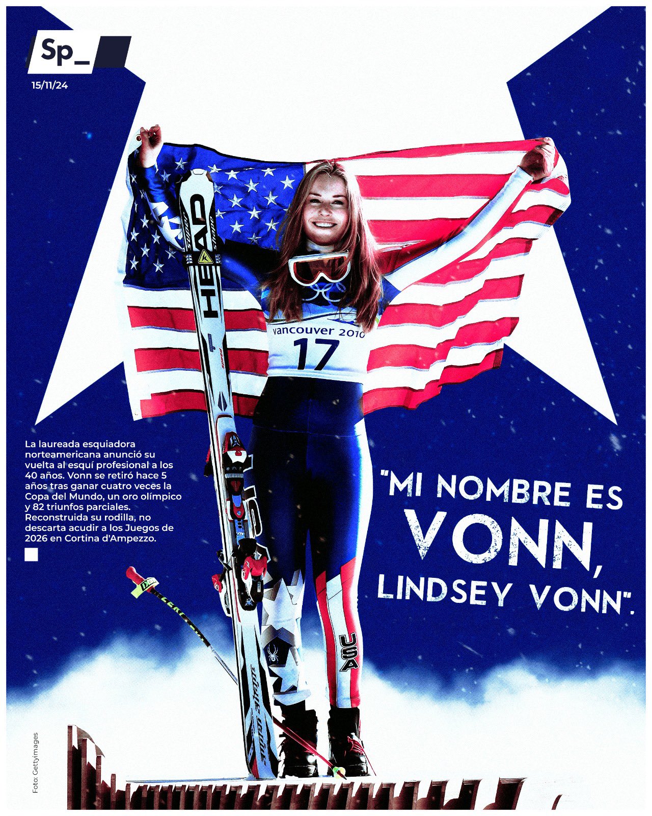 Mi nombre es Vonn, Lindsey Vonn