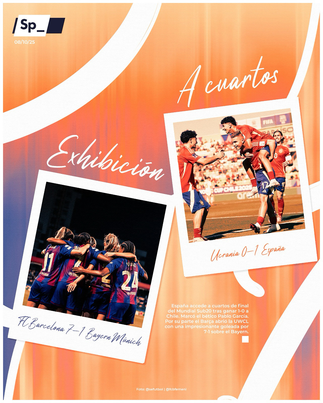 Exhibición… y a cuartos