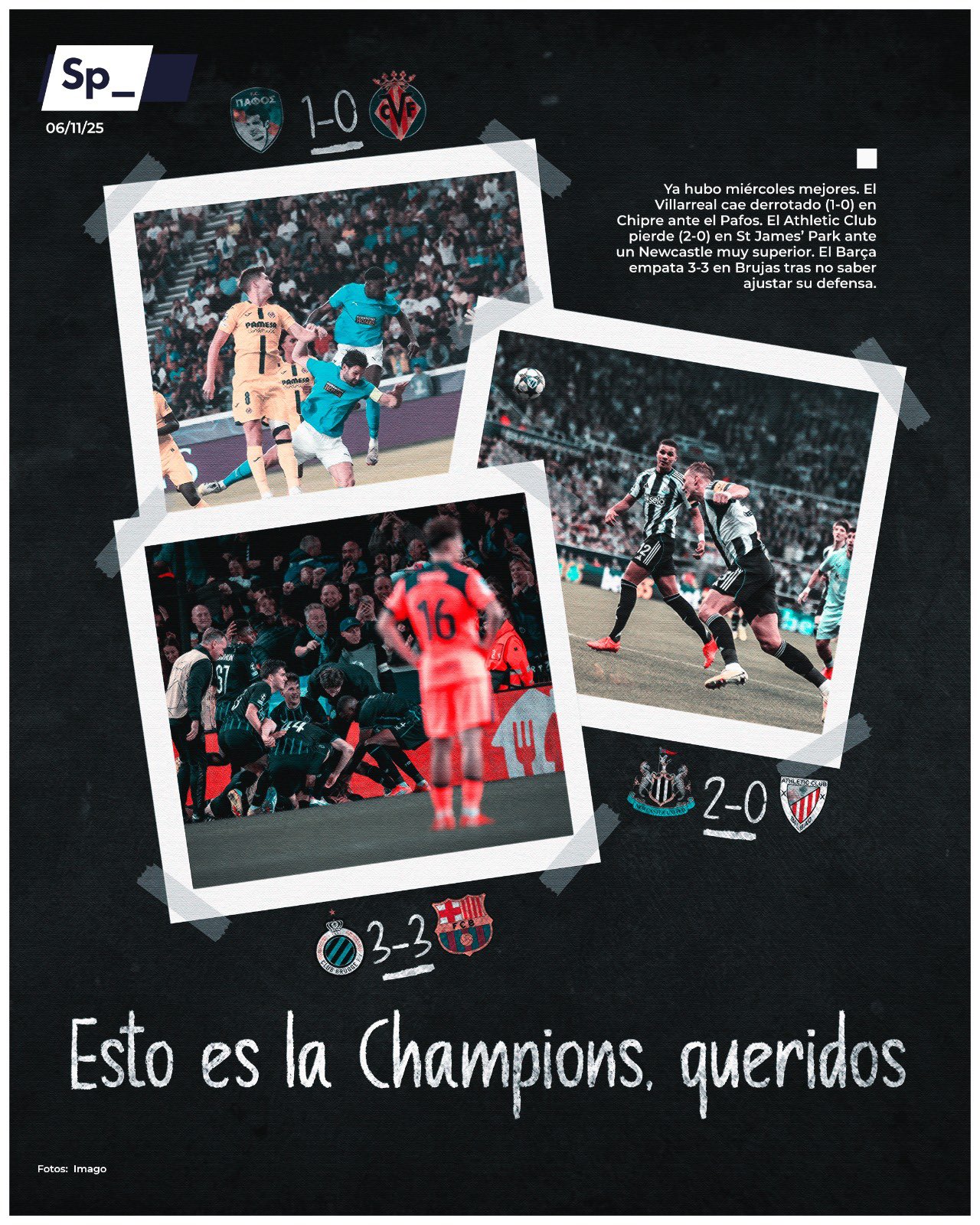 'Esto es la Champions, queridos'