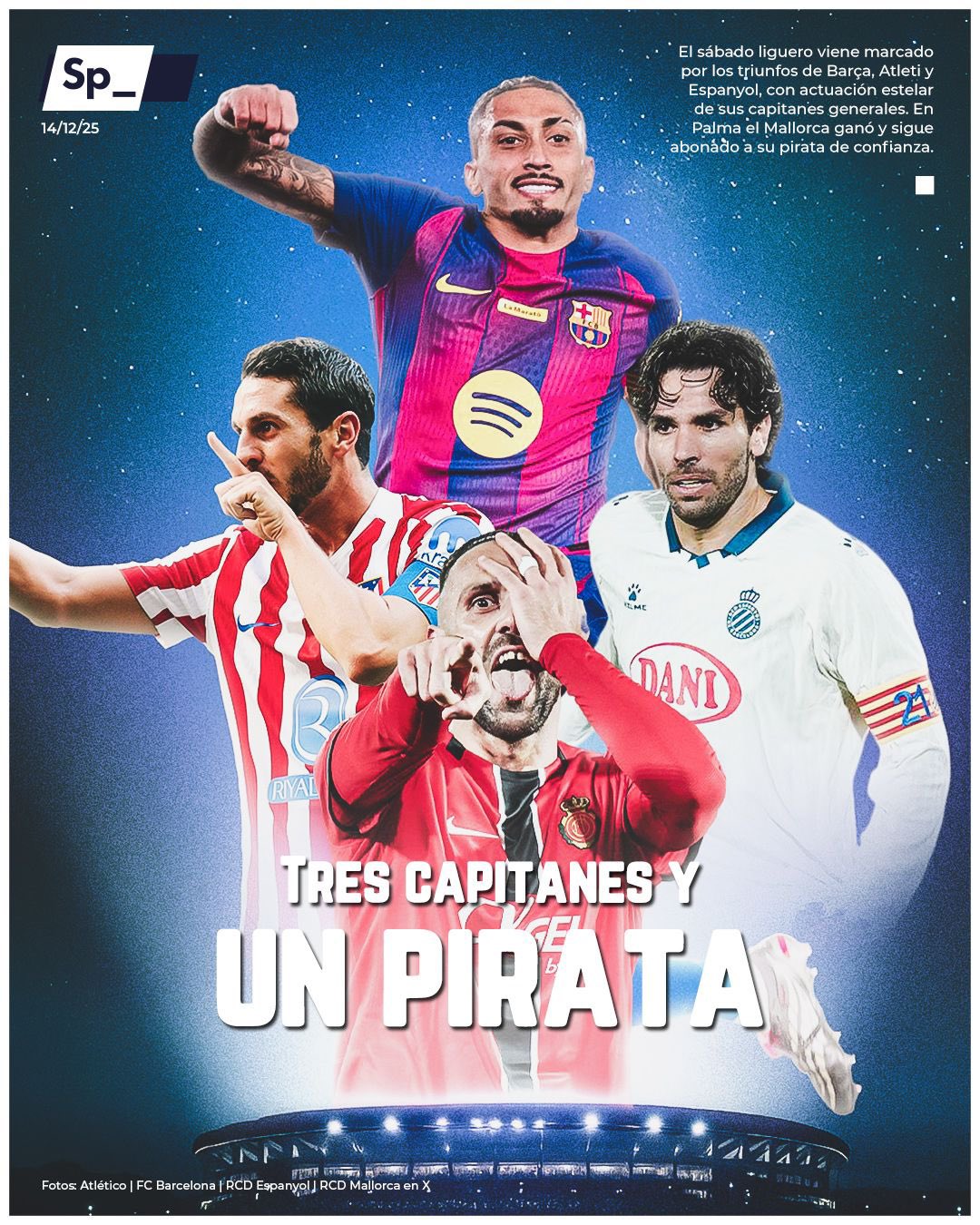 'Tres capitanes y un pirata'