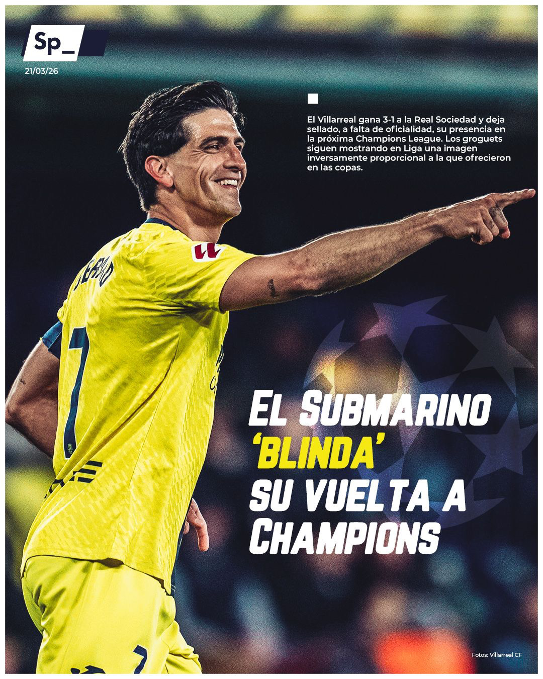 El Submarino ‘blinda’ la vuelta a Champions
