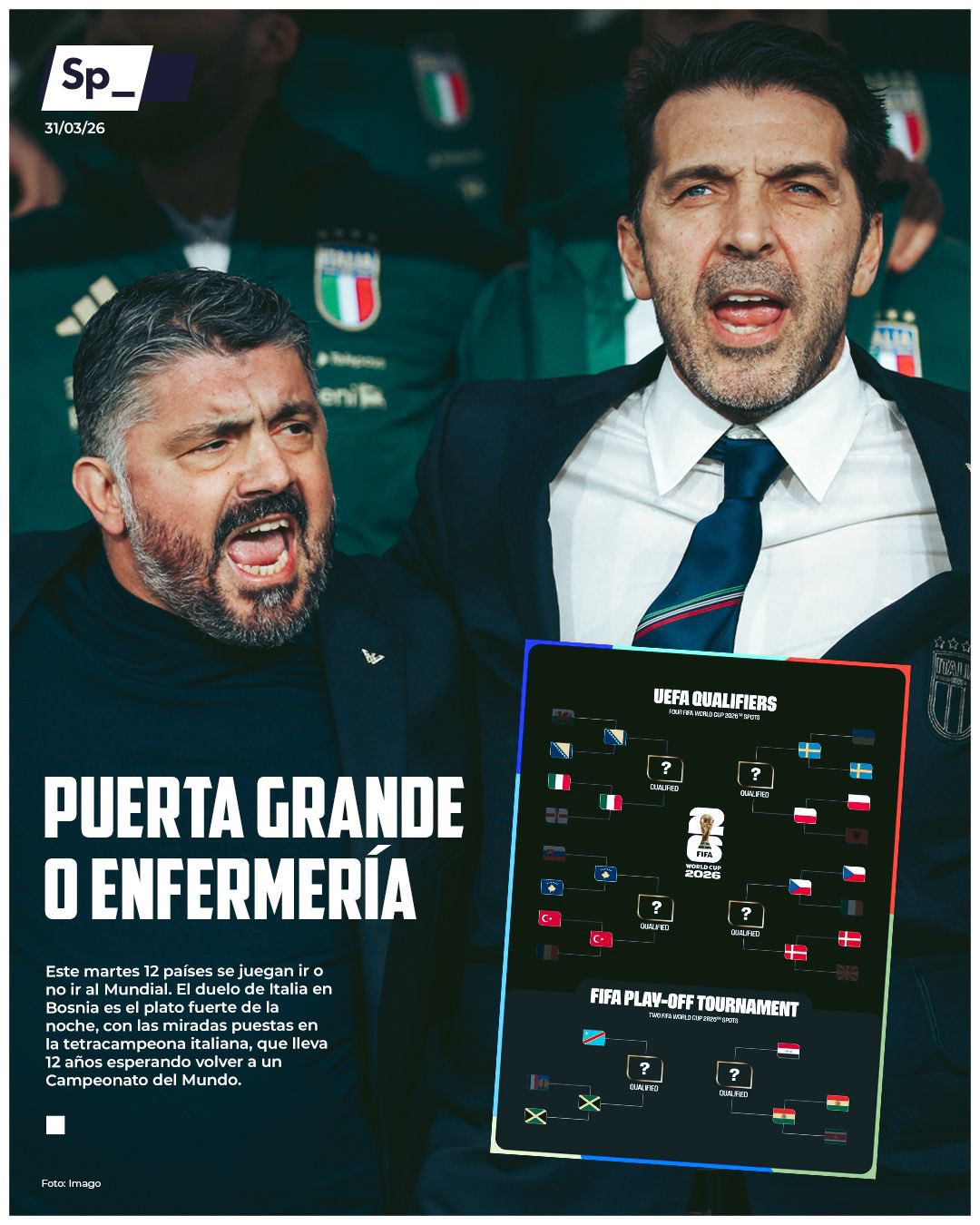'Puerta grande o enfermería'