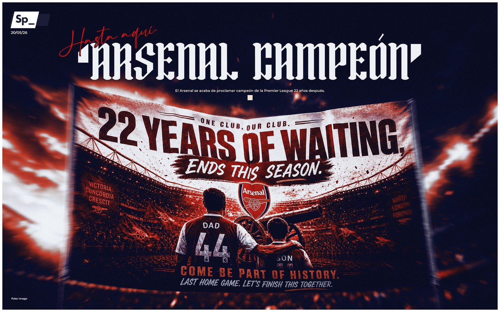 Hasta aquí. ‘ARSENAL CAMPEÓN’