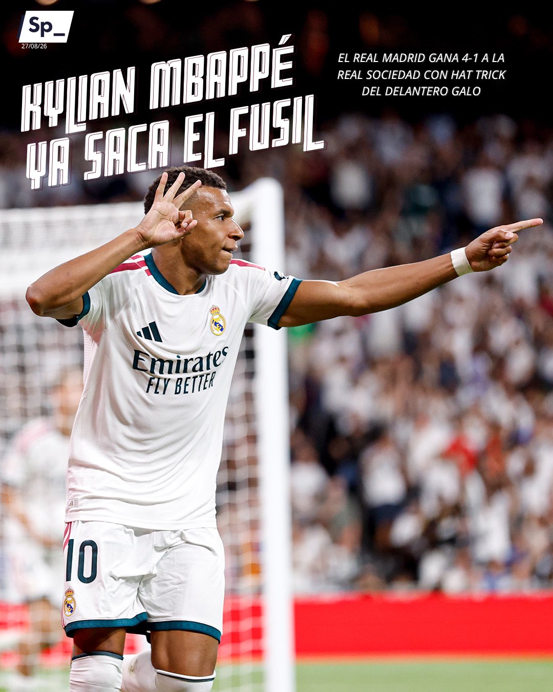 Kylian Mbappé ya saca el fusil