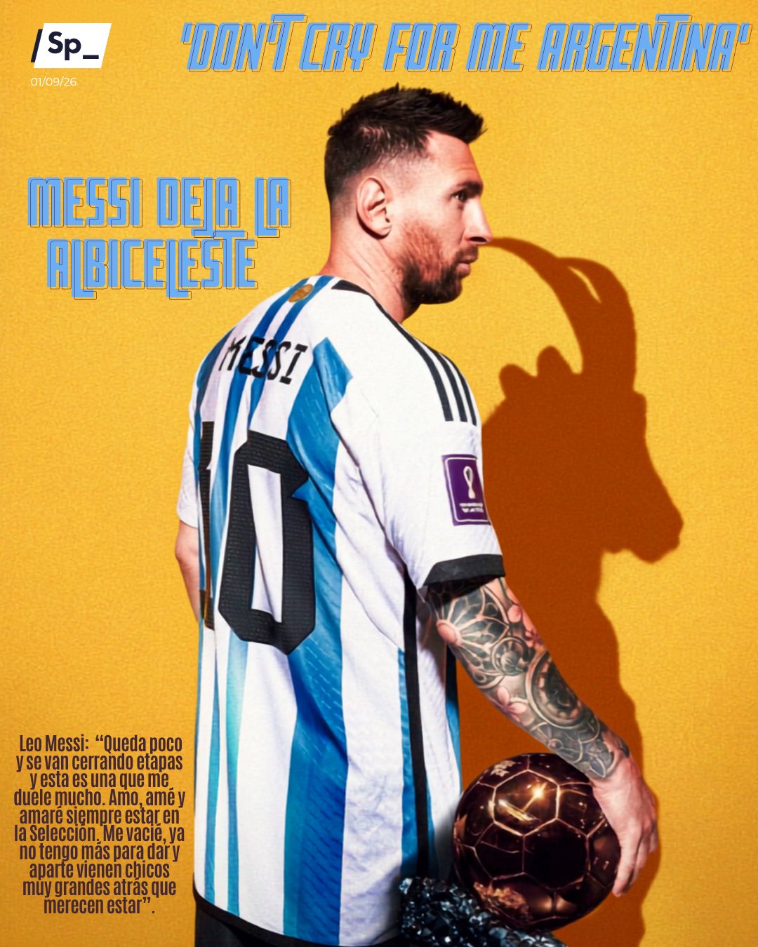 'Don't cry for me Argentina'