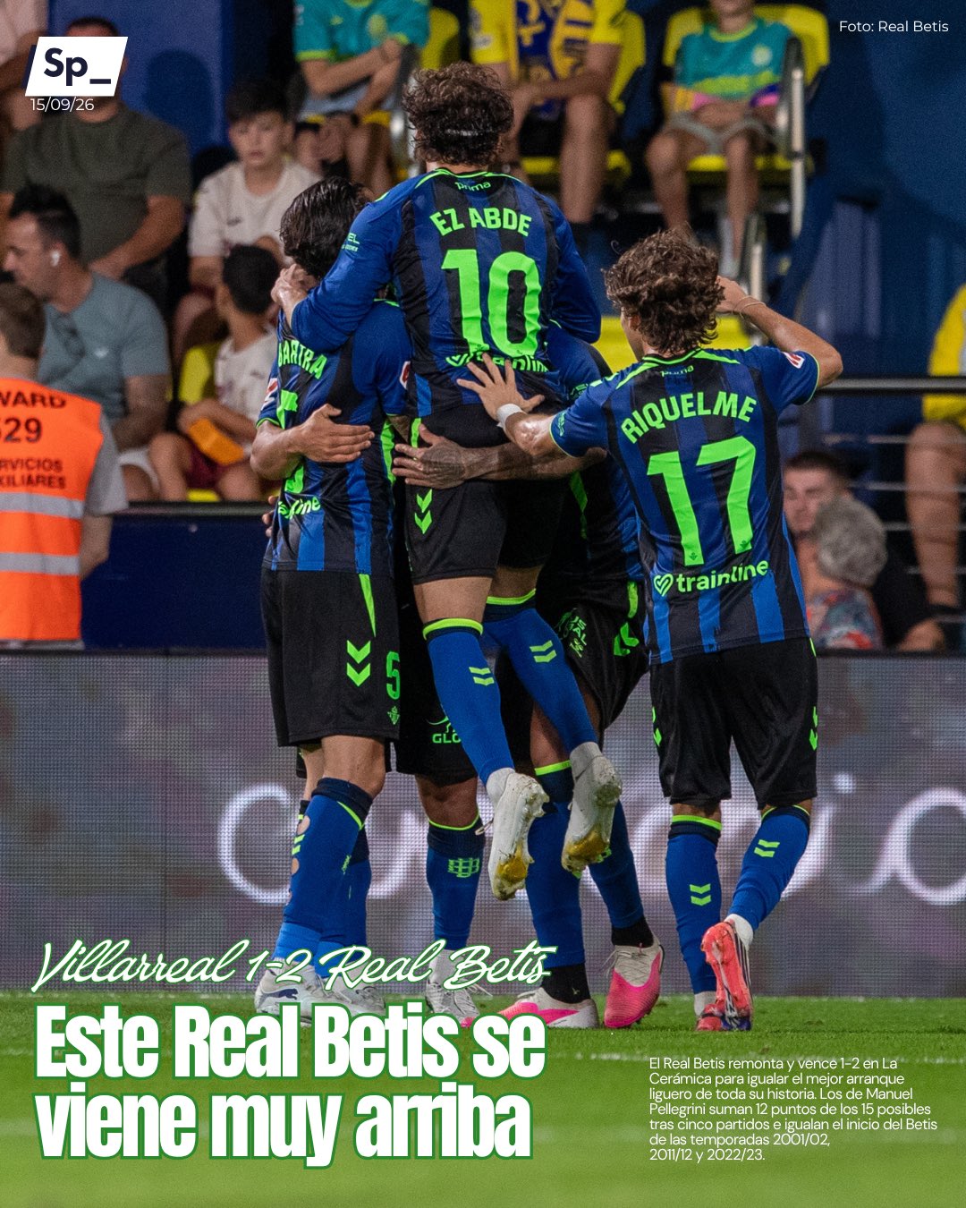 El Real Betis firma el mejor arranque liguero de su historia