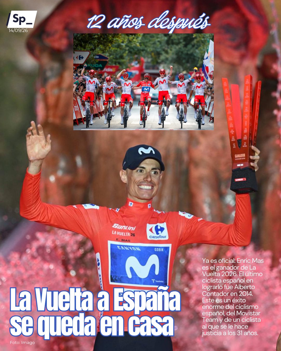 Enric Mas gana La Vuelta a España