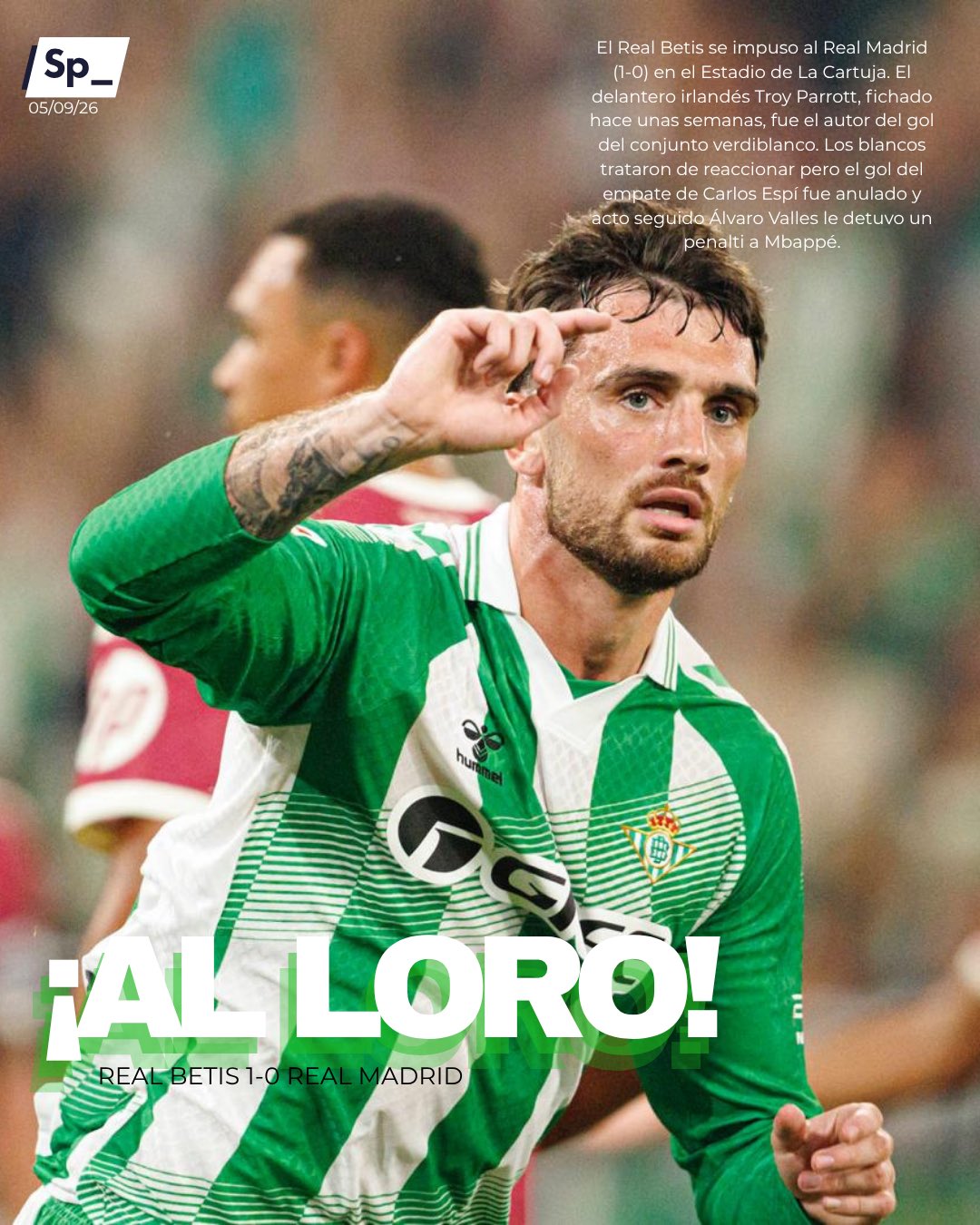 El Real Betis vence al Real Madrid